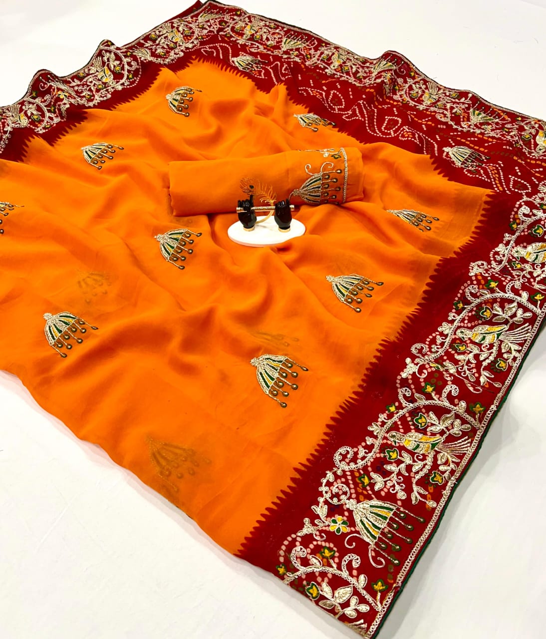 Jk 950 Georgette Designer Wedding Sarees Wholesale Shop In Surat